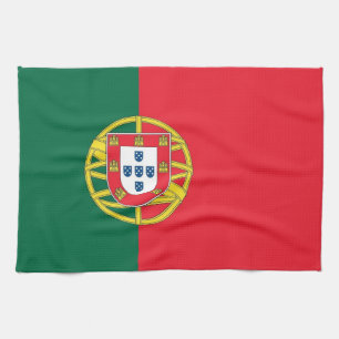 Kitchen towel with Flag of Portugal