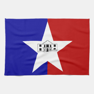 Kitchen towel with Flag of San Antonio, U.S.A.