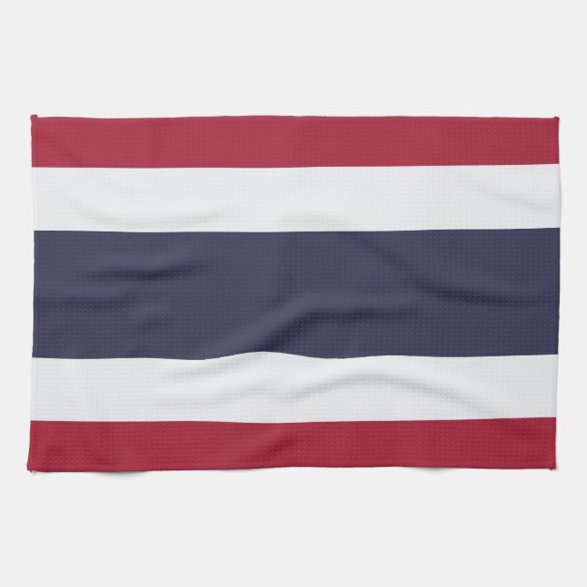 Kitchen towel with Flag of Thailand (Horizontal)