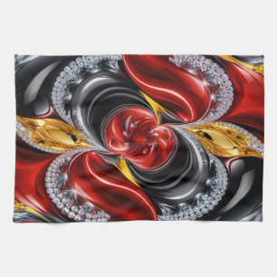 Kitchen towel with German Colours Design