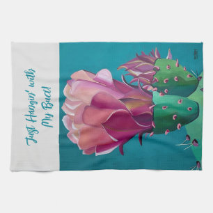 Kitchen Towel with Prickly Pear Cactus
