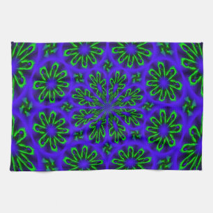 Kitchen towel with purple Abstract Design