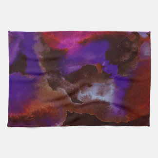 Kitchen Towels-Abstract Stormy Weather Tea Towel