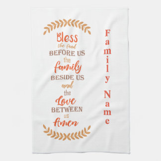 Kitchen Towels Bless our Family Home Decor Gift