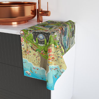 Kitchen Towels Colourful wespebeach