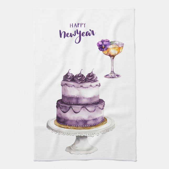 Kitchen Towels-Happy New Year Kitchen Towels (Vertical)