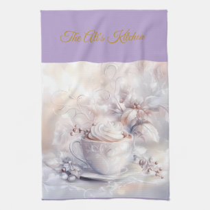 Kitchen Towels- Personalized Victorian Christmas  Tea Towel
