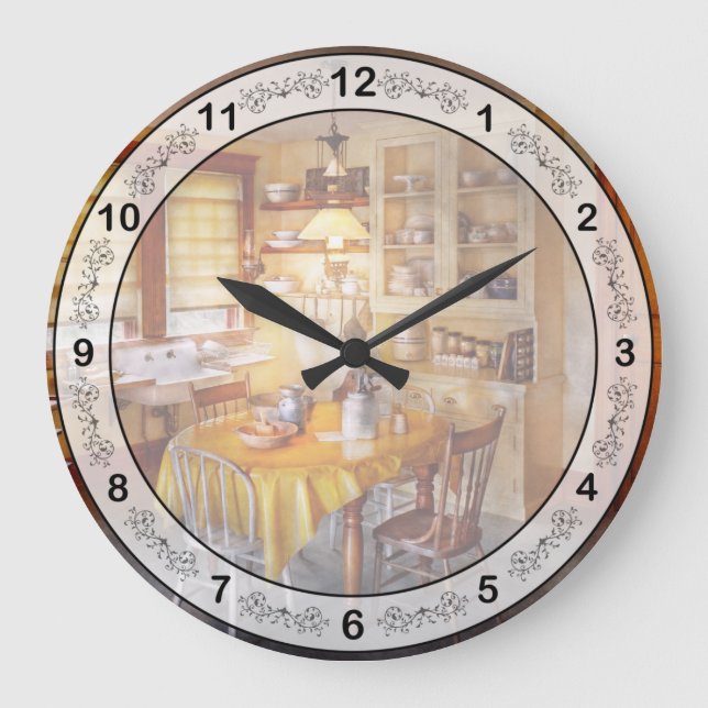 Kitchen - Typical farm kitchen Large Clock (Front)