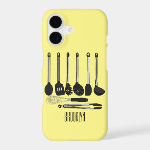 Kitchen utensil cartoon illustration