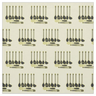 Kitchen utensil cartoon illustration fabric