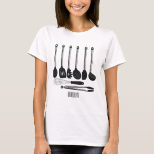 Kitchen utensil cartoon illustration T-Shirt
