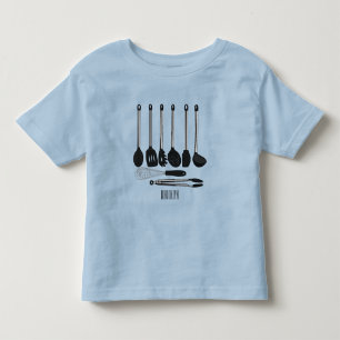 Kitchen utensil cartoon illustration  toddler T-Shirt
