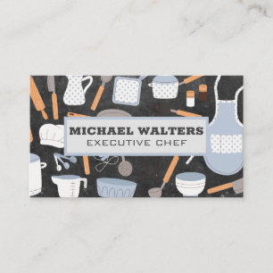 Kitchen Utensils Cooking Chef Business Card