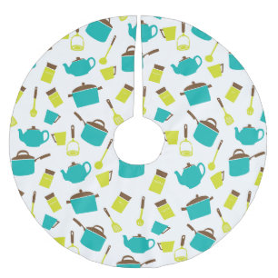Kitchen Utensils, Cookware, Cutlery, Kitchenware Brushed Polyester Tree Skirt