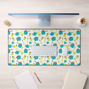 Kitchen Utensils, Cookware, Cutlery, Kitchenware Desk Mat