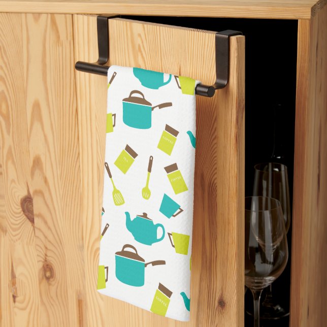 Kitchen Utensils, Cookware, Cutlery, Kitchenware Tea Towel (Thirds Fold)