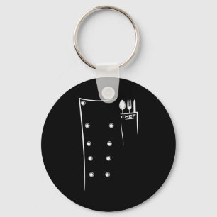 Kitchen Utensils Design Chef Culinary Outfit  Key Ring
