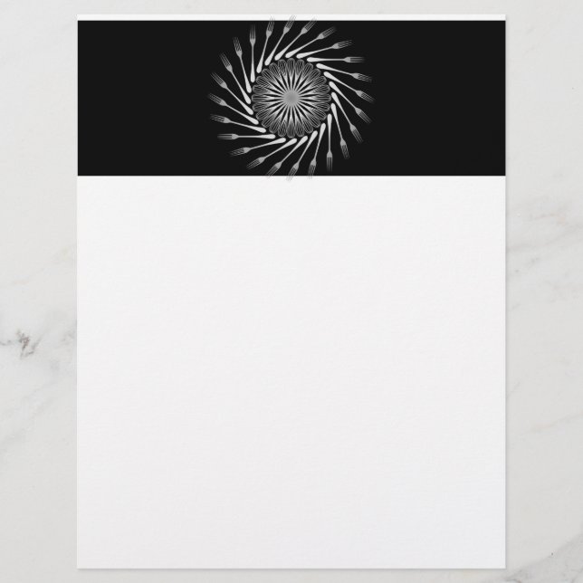 Kitchen utensils marketing flier letterhead (Front)