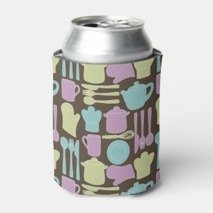 Kitchen Utensils Pattern 2 Can Cooler
