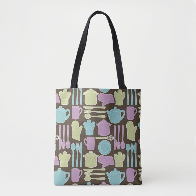 Kitchen Utensils Pattern 2 Tote Bag (Front)
