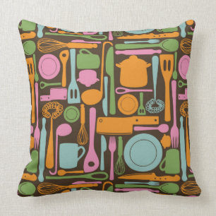 Kitchen Utensils Pattern 3 Cushion