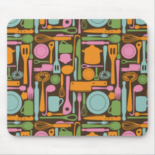 Kitchen Utensils Pattern 3 Mouse Pad