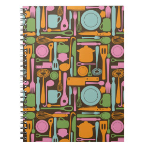 Kitchen Utensils Pattern 3 Notebook