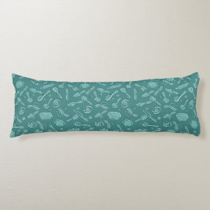 Kitchen Utensils Pattern Body Cushion