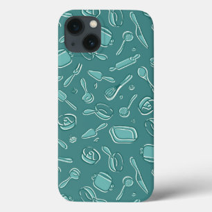 Kitchen Utensils Pattern iPhone 13 Case