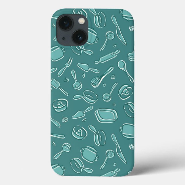 Kitchen Utensils Pattern Case-Mate iPhone Case (Back)