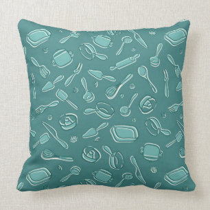 Kitchen Utensils Pattern Cushion