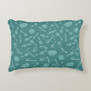 Kitchen Utensils Pattern Decorative Cushion