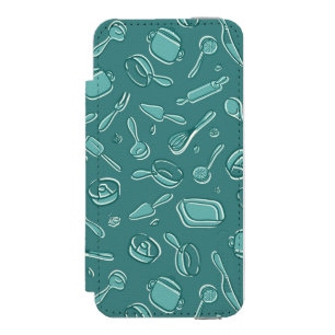 Kitchen Utensils Pattern Incipio Watson™ iPhone 5 Wallet Case