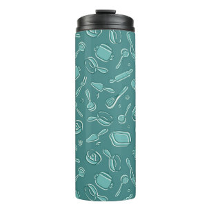 Kitchen Utensils Pattern Thermal Tumbler