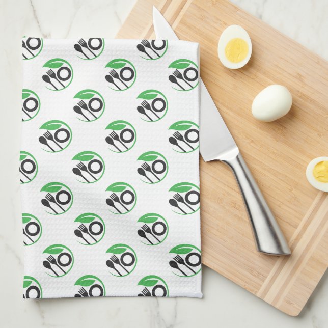 Kitchen Utensils Tea Towel (Quarter Fold)