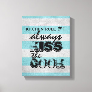 kitchen wall art stretched canvas with quote