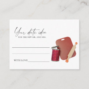 Kitchen wedding - Date night ideas \ Date jar Enclosure Card