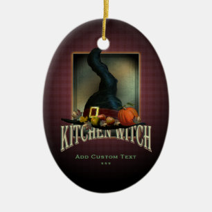 Kitchen Witch Ceramic Ornament