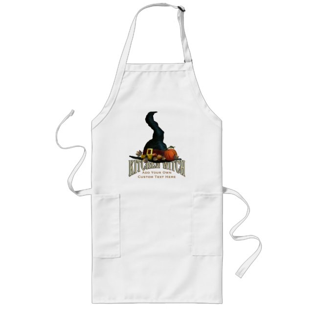 Kitchen Witch Long Apron (Front)