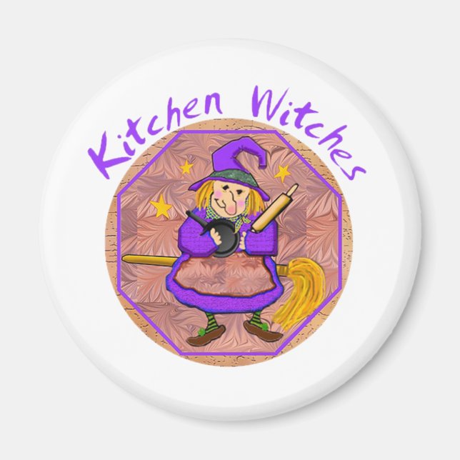 Kitchen Witch Magnets (Front)
