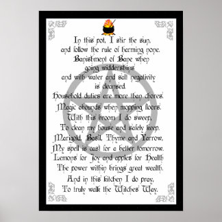 Kitchen Witch Poster