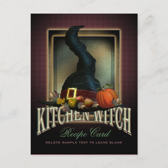 Kitchen Witch Recipe Card (Front)