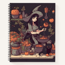 Kitchen Witch Spiral Recipe Book