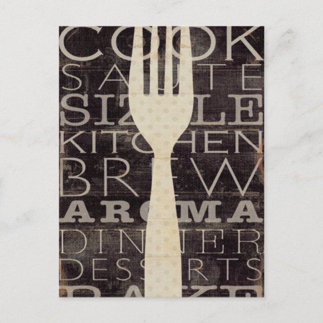Kitchen Words Postcard (Front)