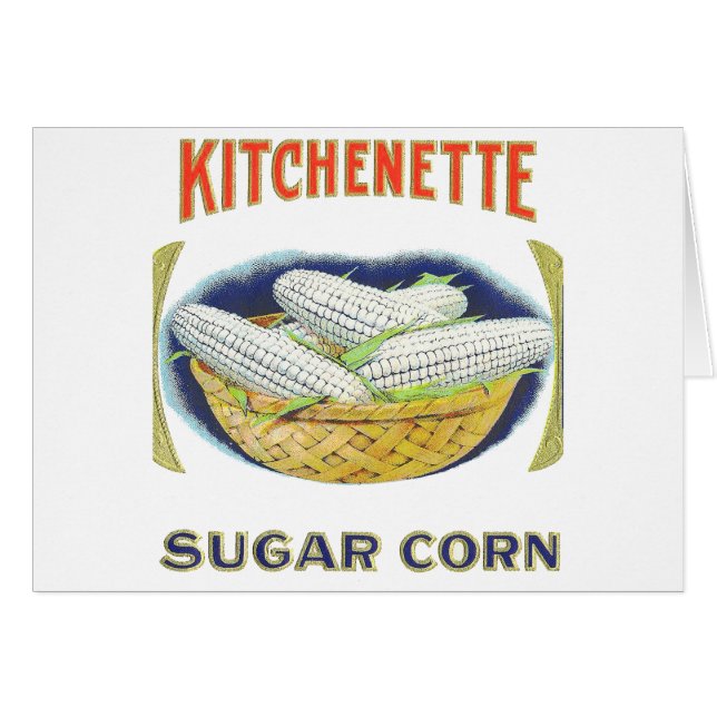 Kitchenette Sugar Corn - Vintage Label (Front Horizontal)
