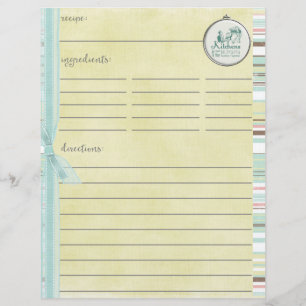 Kitchens Are For Bringing Families Together Recipe Custom Letterhead
