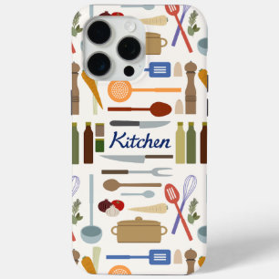 Kitchenware Illustration+Type Pattern Colour iPhone 15 Pro Max Case