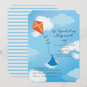 Kite Baby Shower Invitation