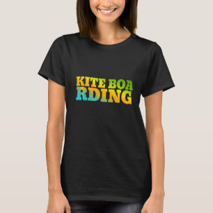 Kite Boarding Designed With Nature Colours T-Shirt