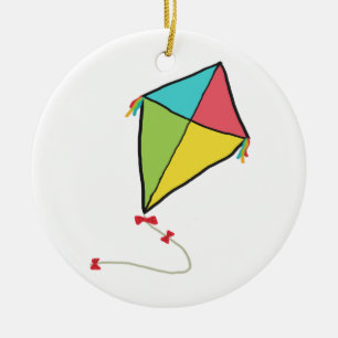 Kite Ceramic Ornament